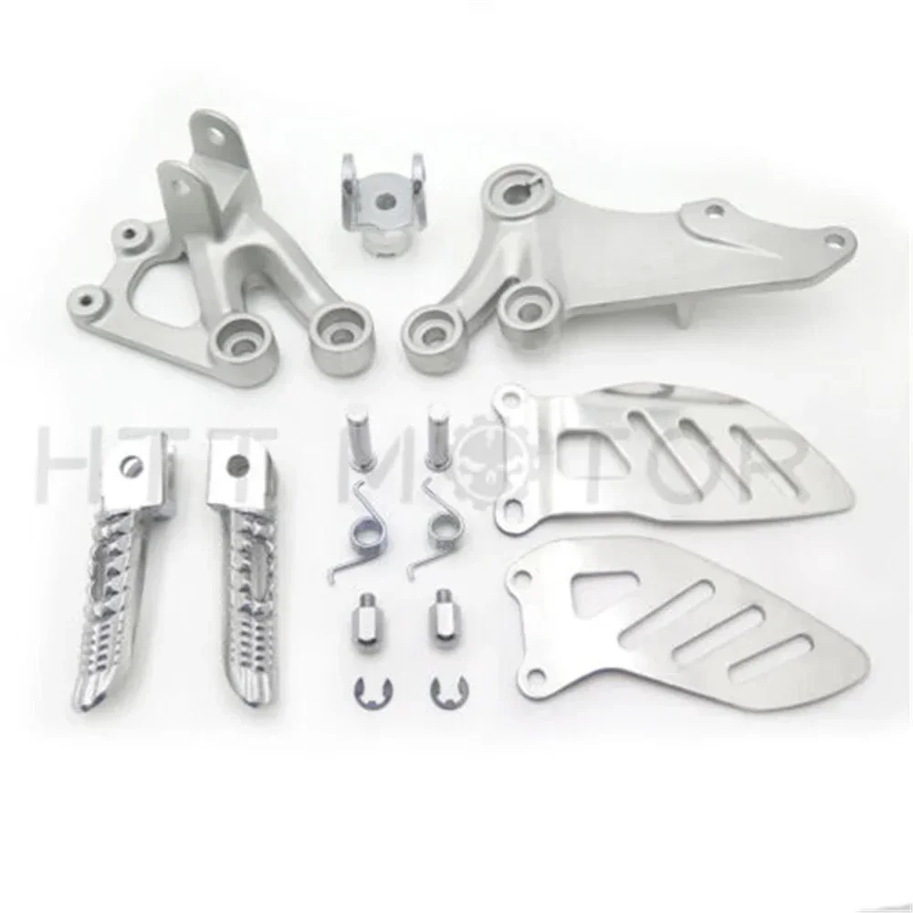 

Front Footrest Foot Pegs Bracket Set for SUZUKI GSXR600/750 2006-2010 06-10 Silver Aftermarket Motorcycle Parts
