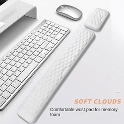 Keyboard mouse wrist rest ergonomic office typing protect relax wrist memory foam mouse pad computer notebook mouse pad