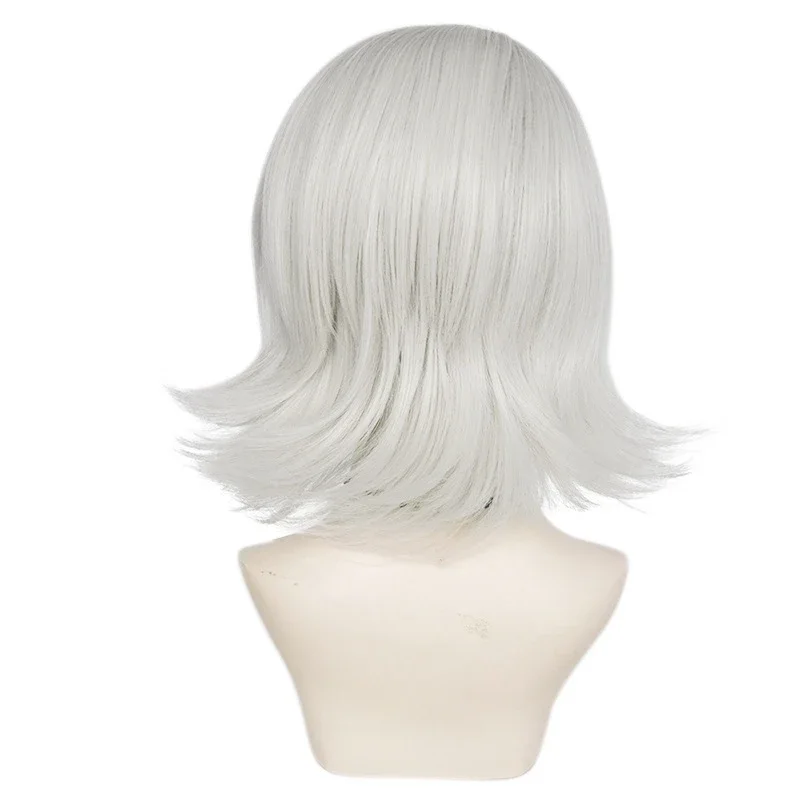 Danganronpa Kimura Seiko Short Wig Cosplay Costume Dangan Ronpa Heat Resistant Synthetic Hair Women Wigs + Wig Cap