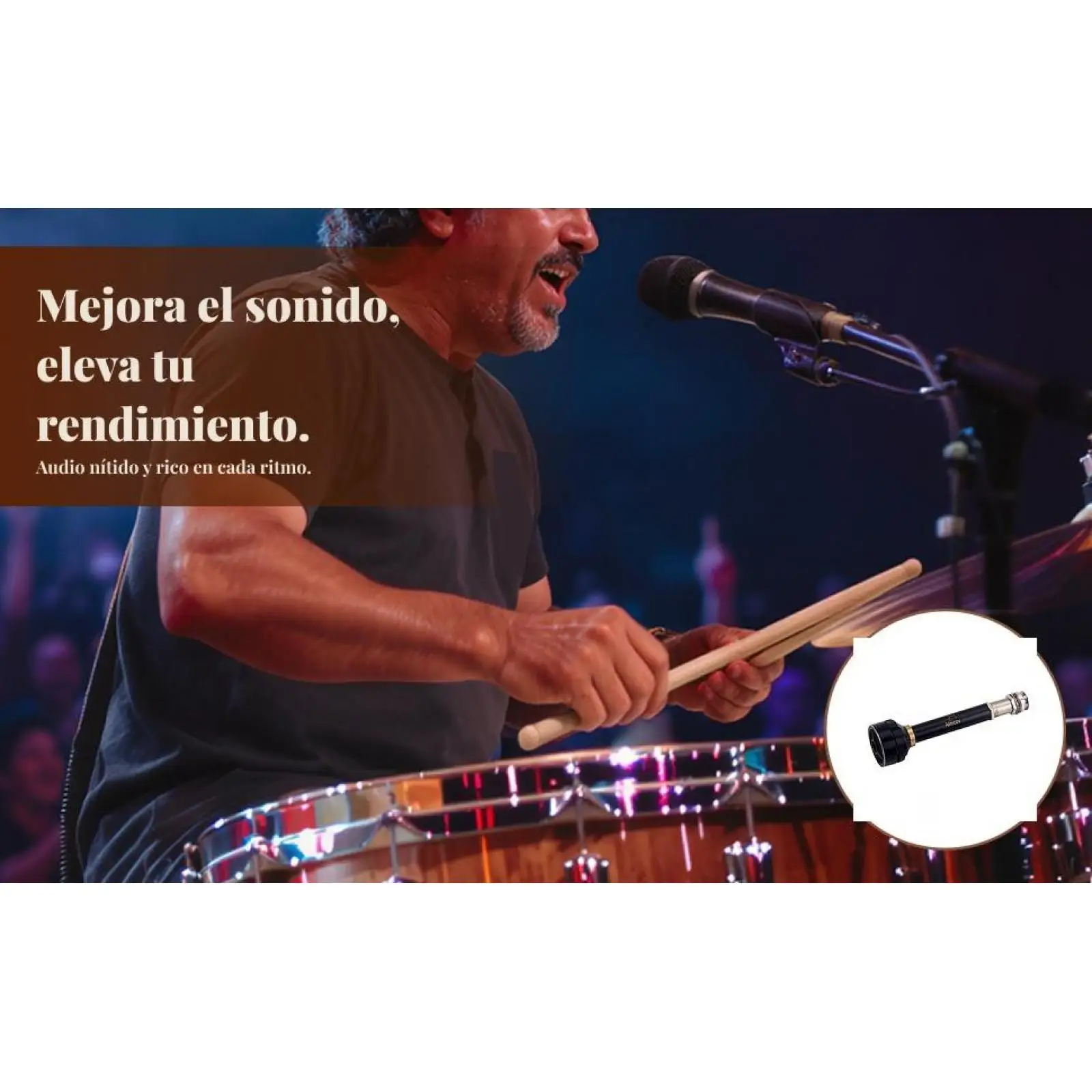 

Барабанный звукосниматель EQ Ударная коробка Барабаны Детали музыкальных инструментов Черный