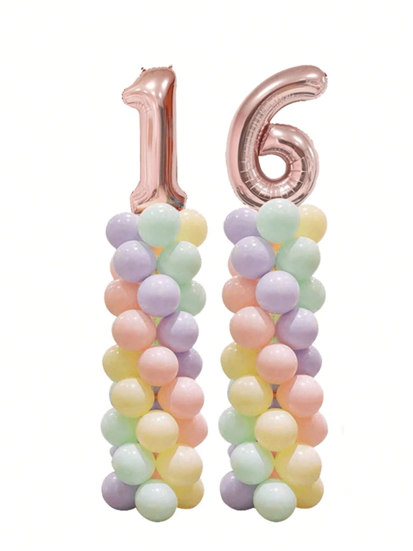 1/2 conjunto kit de suporte de coluna de balão ajustável-base incluída, suprimentos de decoração de festa