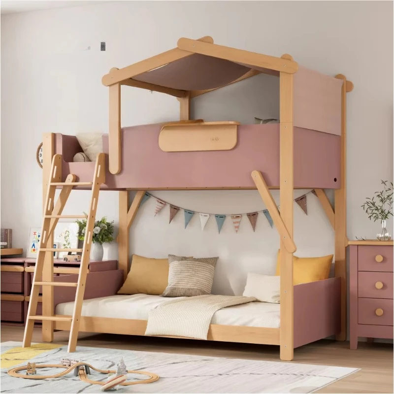 

Standard Bedroom Furniture Solid Wood Bunk Bed Children's Tree House