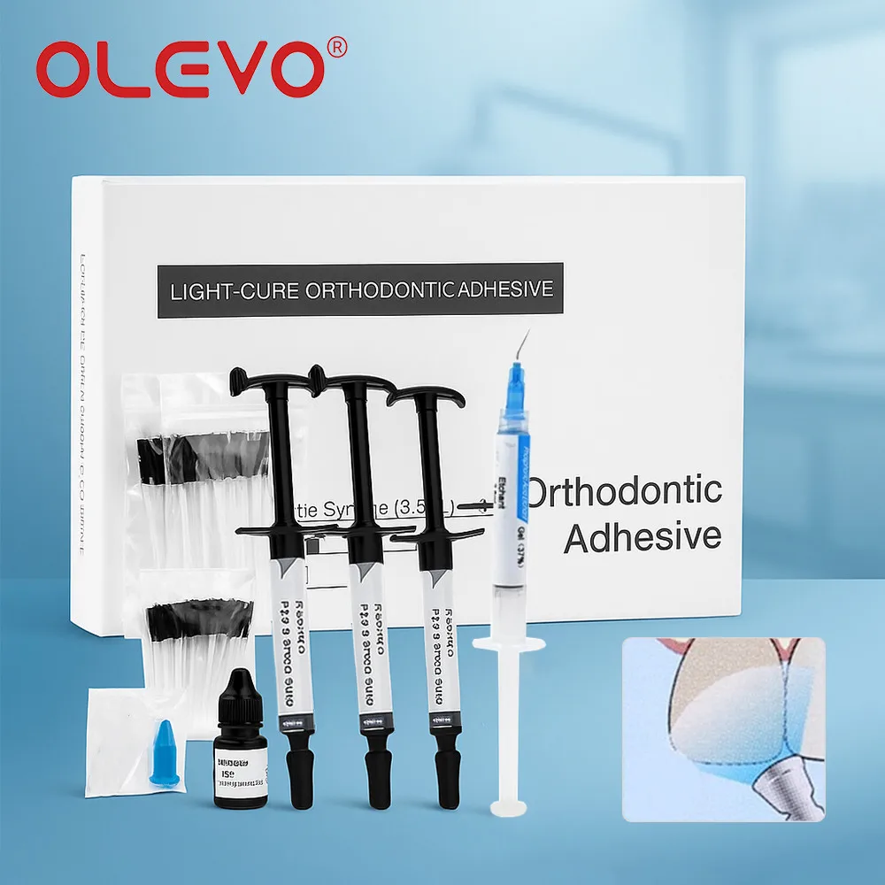 

Ортодонтический клей Light Cure, стоматологический клей для кронштейнов, брекетов, щечная трубка, украшение для зубов, стоматологические материалы