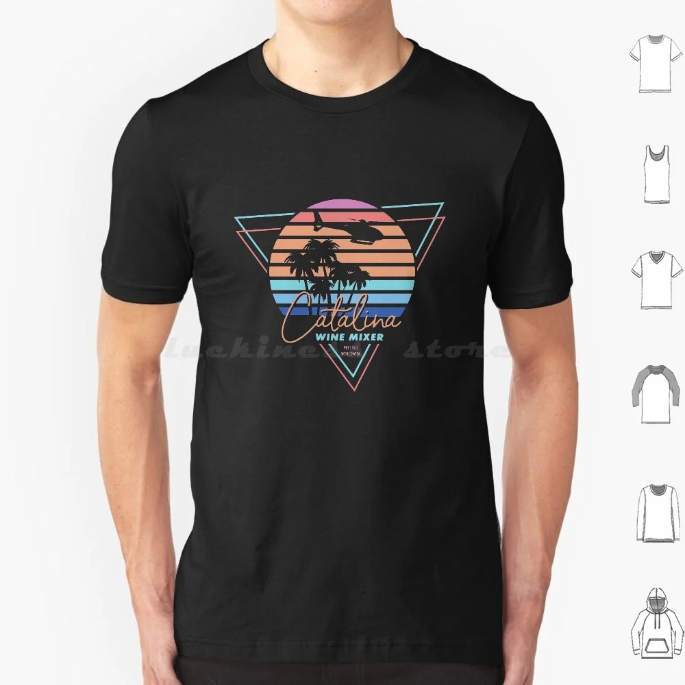 Catalina misturador de vinho t camisa de algodão das mulheres dos homens diy impressão catalina misturador de vinho 2020 barcos e enxadas brennan huff dale doback