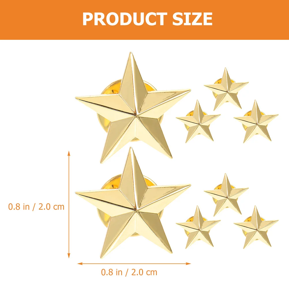 8 قطعة دبوس بروش ستار الملابس الجمالية ديكور لسترة وشاح فستان البدلة حقيبة قبعة هالوين هدية الكريسماس دبابيس للنساء #2