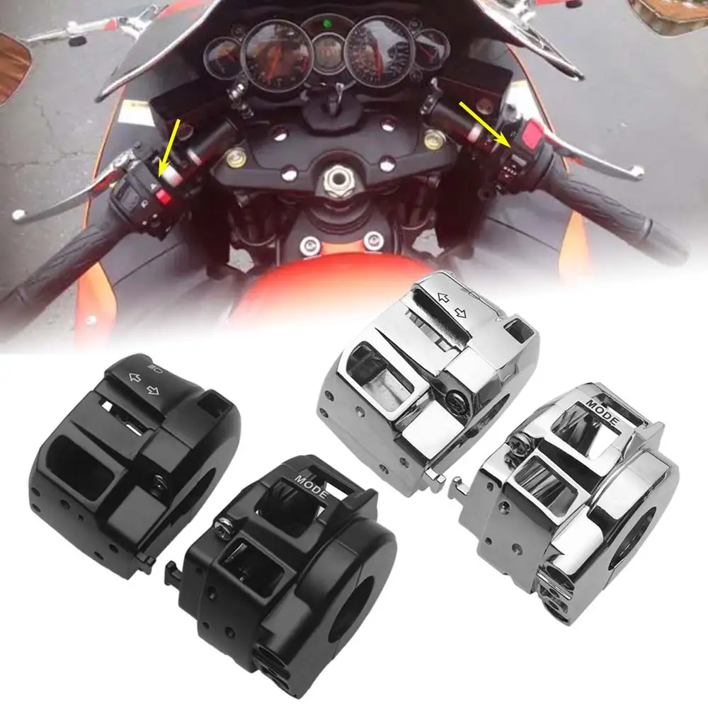 

Brand New Handlebar Control Switch Housings Cover For Suzuki Gsx 1300R Hayabusa Gsx-R 1000 Gsxr 600/750 2007-2012 Black/Chrome