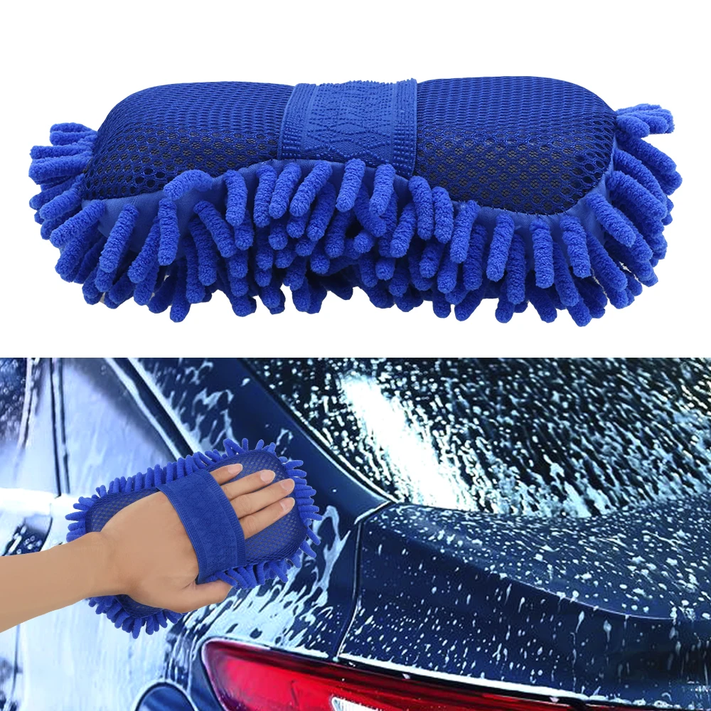 Soft Microfiber chenille Car Cleaning Motor Motorcycle Brush Washer Auto Maintenance Paint Care Car Window Body Washing Gloves