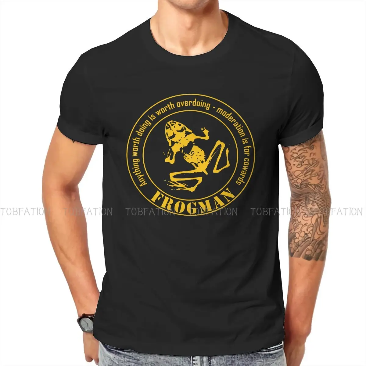 Frogman Diver Graphic TShirt Dive Scuba Diving Printing Tops Comfortable T Shirt Men Tee Unique Gift Clothes