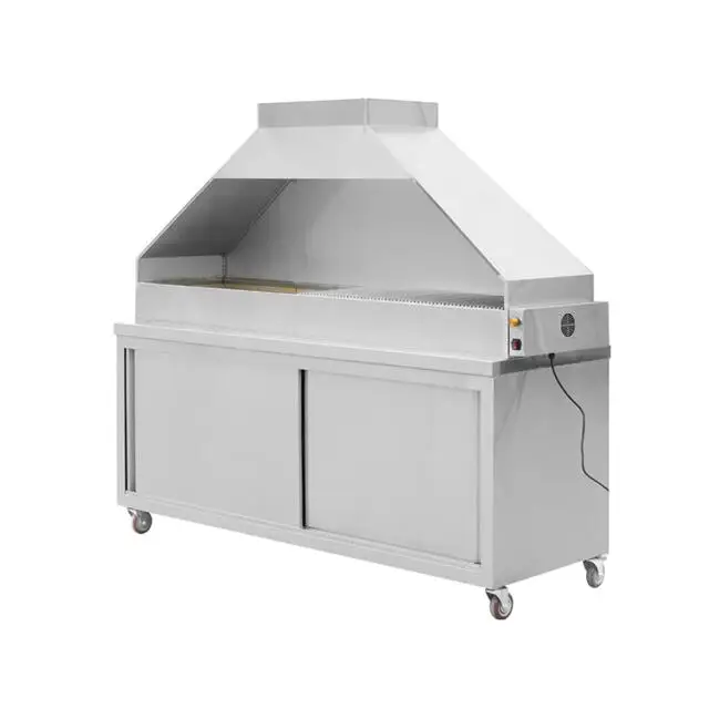 Imagen 4: Parrilla de barbacoa grande de acero inoxidable para jardín, tipo exterior