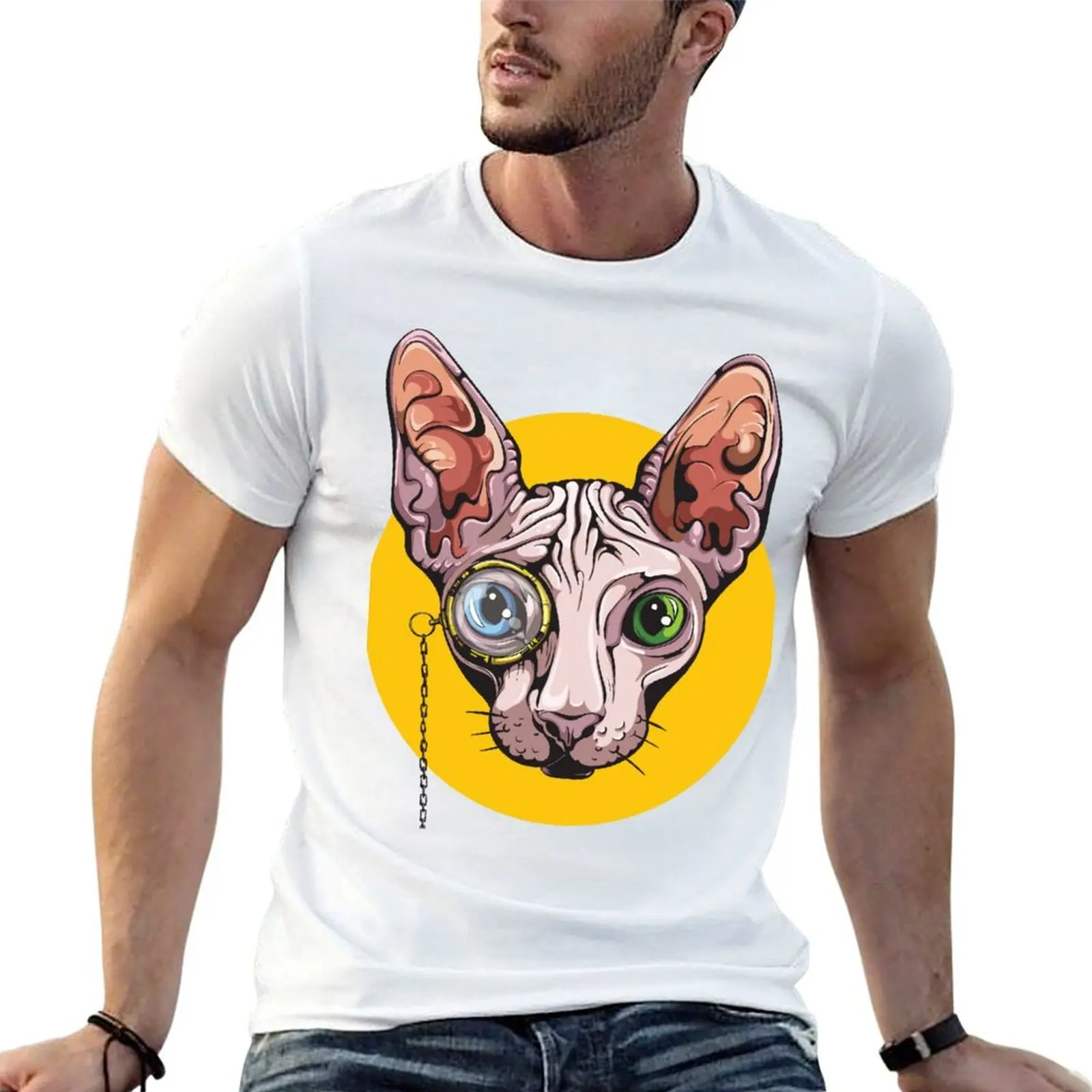 

Sphinx Cat with Monocle T-Shirt essential t shirt t shirt personalised T-Shirt