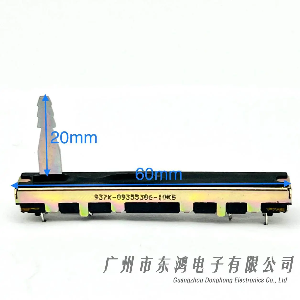 1 PCS Japan ALPS 6CM 60MM Slide Potentiometer 449C-09369034 10KB B10K associated single step 20MM hanlde