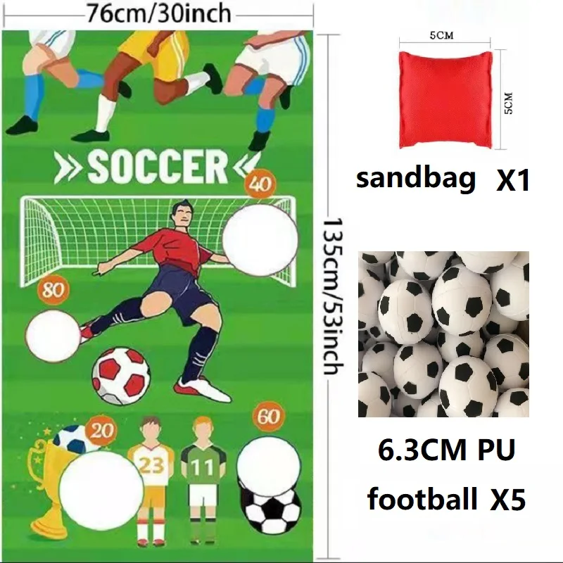 Rugby Basketball Football Chapionship Flag Bean Bag Toss Game Play Sports Match Football Throwing Bag Game Banner Outdoor Banner