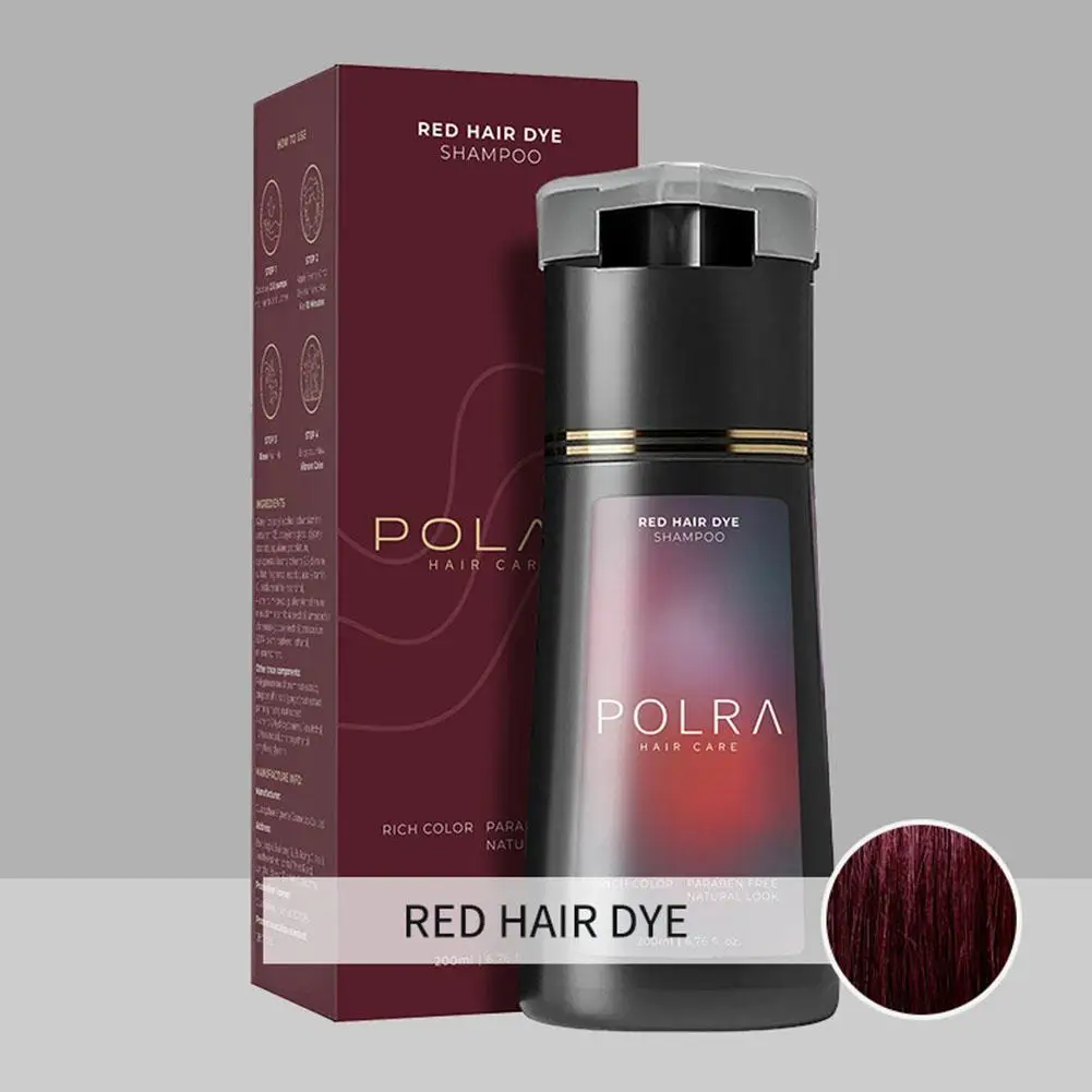 Neues 3-in-1 Instant Naturhaarfarben-Shampoo 200ml Grauhaarabdeckung Pflege Langanhaltend Semi-Permanent für Frauen und Männer – Detail 14