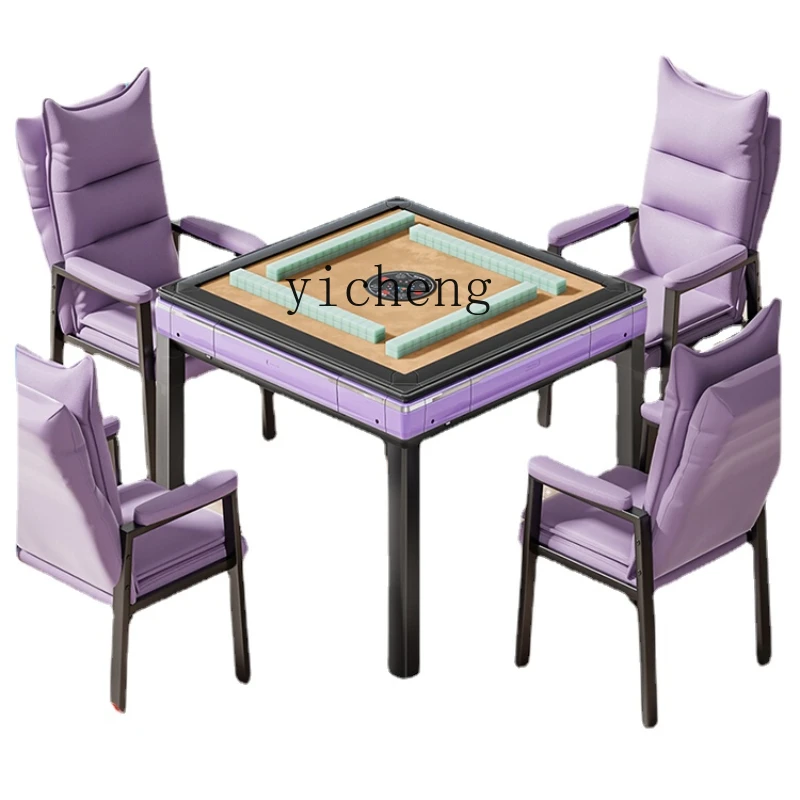 

Zk Smart Bass Automatic Mahjong Machine Dining Table Dual-Use Heating Folding Mahjong Table Household