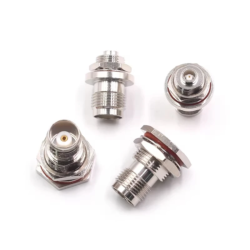 1pcs TNC/MCX-KKY Beidou Navigation Equipment Conversion Head, TNC Female to MCX Female Wall mounted Panel Adapter