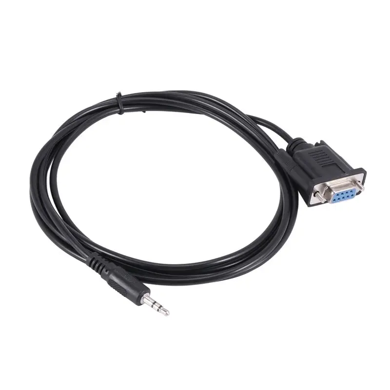 ABRI-6X DB9 9 Pin VGA Female Cable ,DB 9 Female To TRS 3.5Mm (1/8In) TRS Stereo Male Serial Data Cable-6 Feet