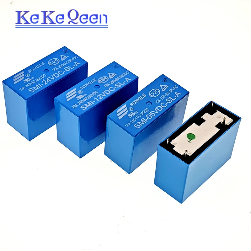 SMI-05VDC-SL-A SMI-12VDC-SL-A SMI-24VDC-SL-A Power Relays 5V 12V 24V 10A 4PIN Relay A group of normally open New and Original