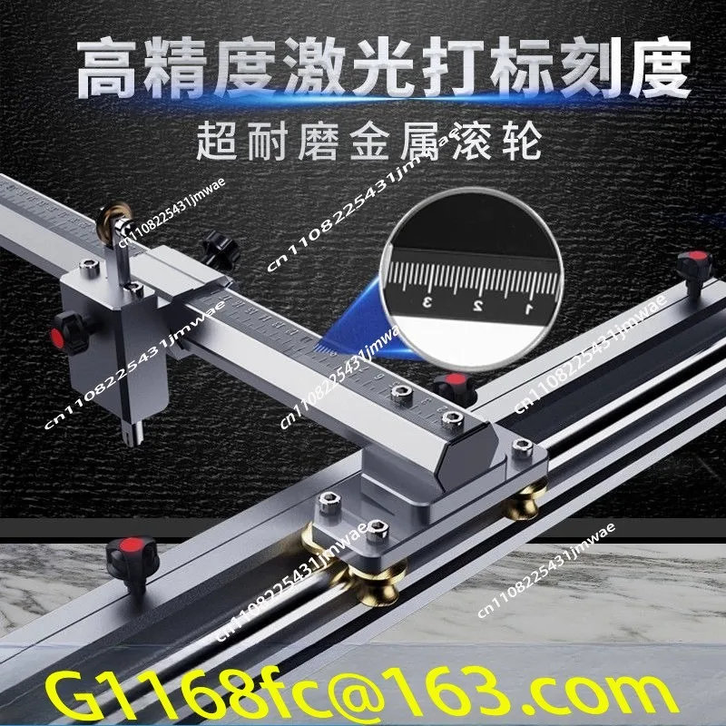 new rock slab tile glass floor tile large plate T-shaped track push knife manual cutting machine bricklayer knife