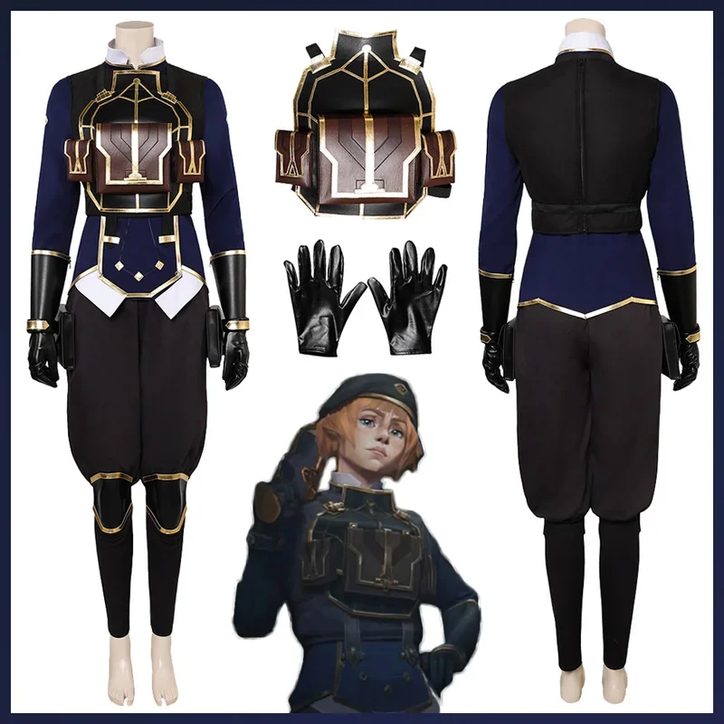 

FC6Game LoL TV 2 Costume Disguise Arcane Nolen McGrady Cosplay Fantasy Clothing Adult Women Roleplay Fantasia Outfits Femal@FC8！