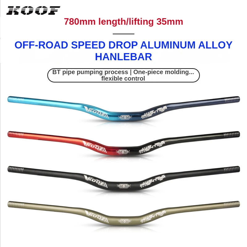 31.8x780mm Mountain Bike Handlebar Aluminum Alloy Speed Drop Road BT Ultra Light Swallow-shaped Handlebar Road Bike Acessories