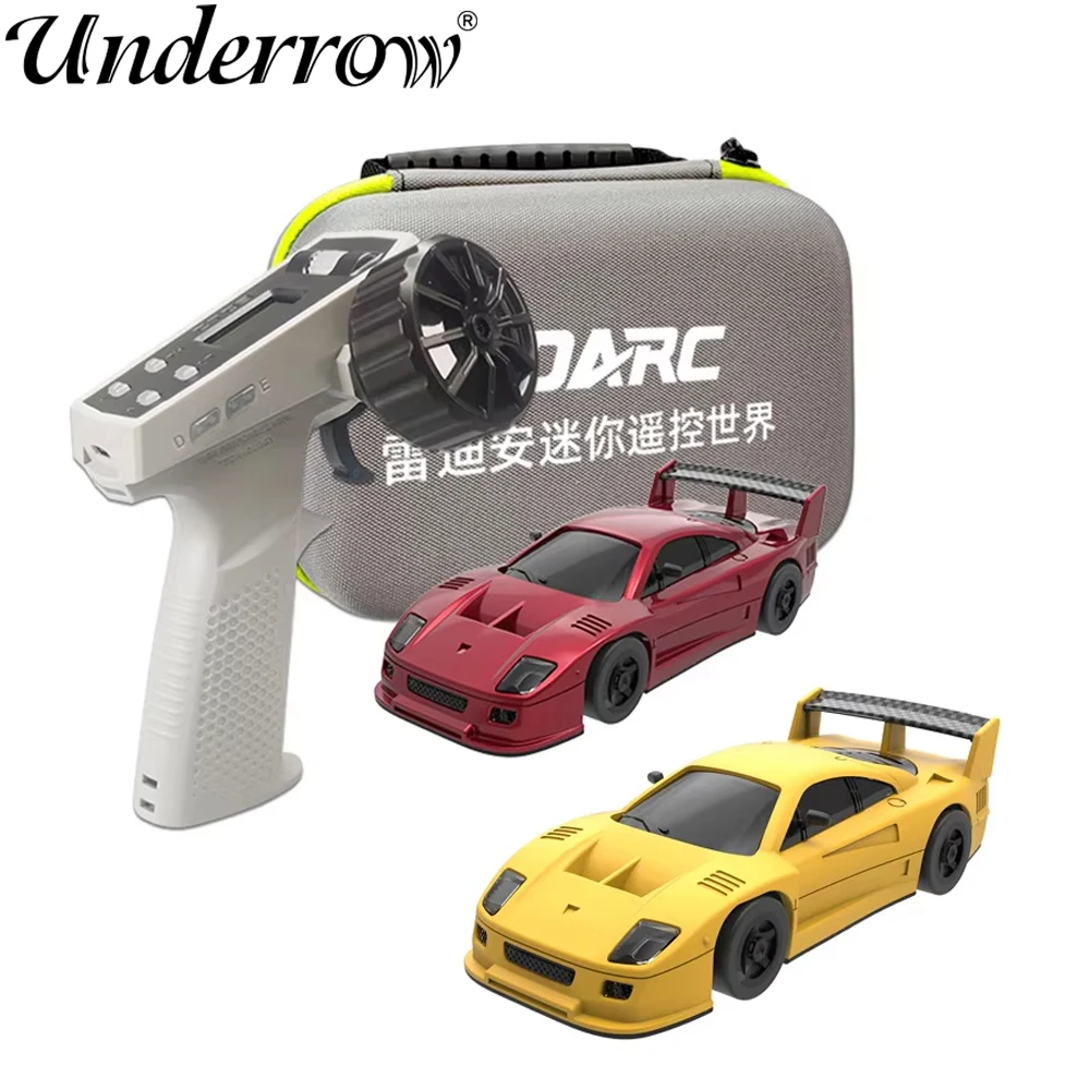 LDARC  S100 Professional 1:64 Scale RC Drift Mosquito Car Rear-Wheel Drive Full-Scale Steering Static Model Grade Appearance Toy