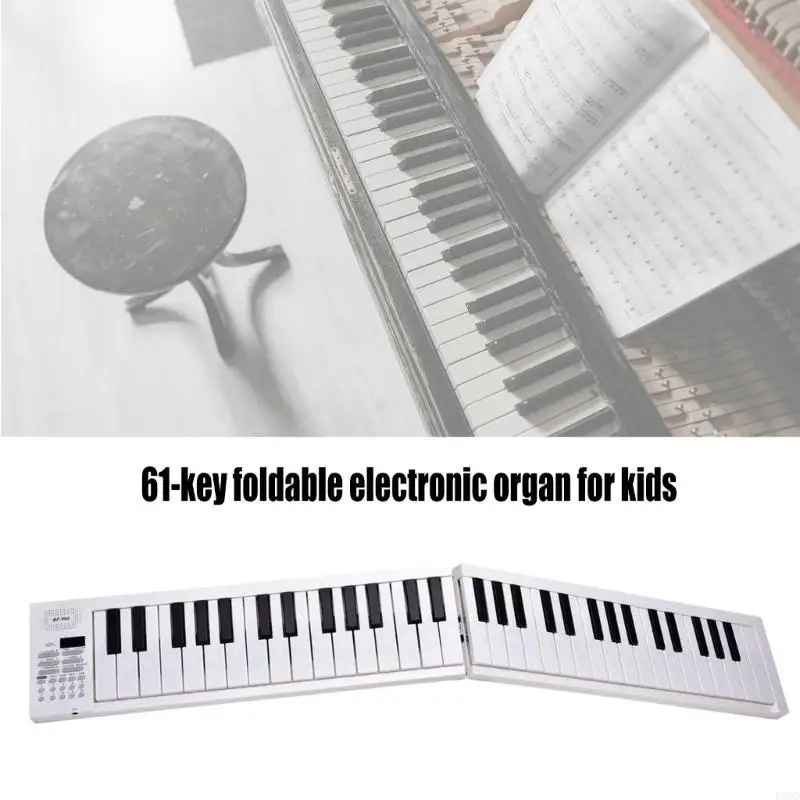 Multifunctional Electric Piano Keyboard Folding Piano Keyboard Portable Digital Music Electronic Keyboard Gift for Kid 