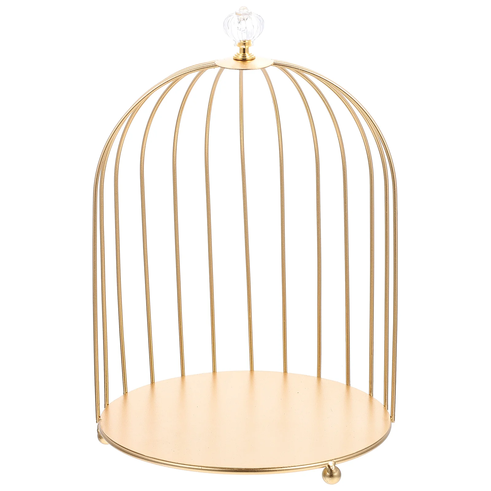 Golden Bird Cage Cake Stand Decorative Multi-Function Dessert Display Rack Makeup Organizer Holder Wedding Party - Image 6