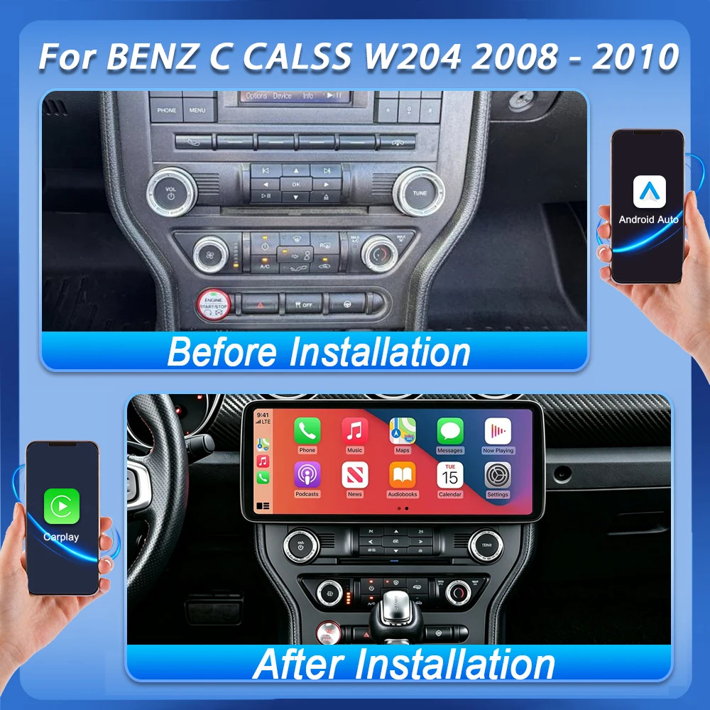 Android 16 For Ford Mustang 2015 2016 2017 2018 2019 2020 Wireless Carplay Android Auto Navigation Multimidia Player 2 Din Touch