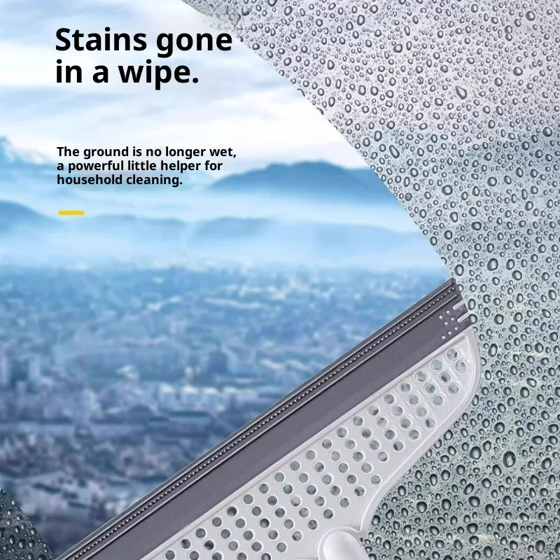 ممسحة مكنسة سحرية منزلية، ممسحة متعددة الوظائف للحمام الرطب والجاف، ممسحة سيليكون غير لاصقة #4
