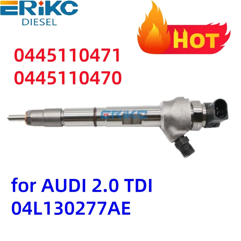 0445110471 0445110470 Injetor Common Rail 0 445 110 471 Bico de peças diesel 0 445 110 470 para Bosch AUDI 2.0 TDI 04L130277AE