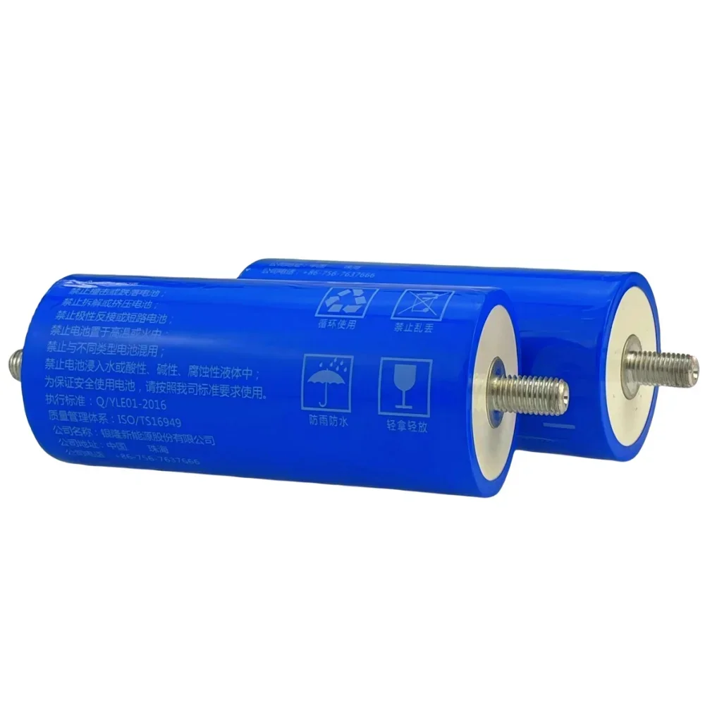 Original Yinlong 2.3V 40Ah Lithium Titanate Battery DIY 12V 24V 48V LTO 66160 RV Car Audio Solar System Rechargeable Battery
