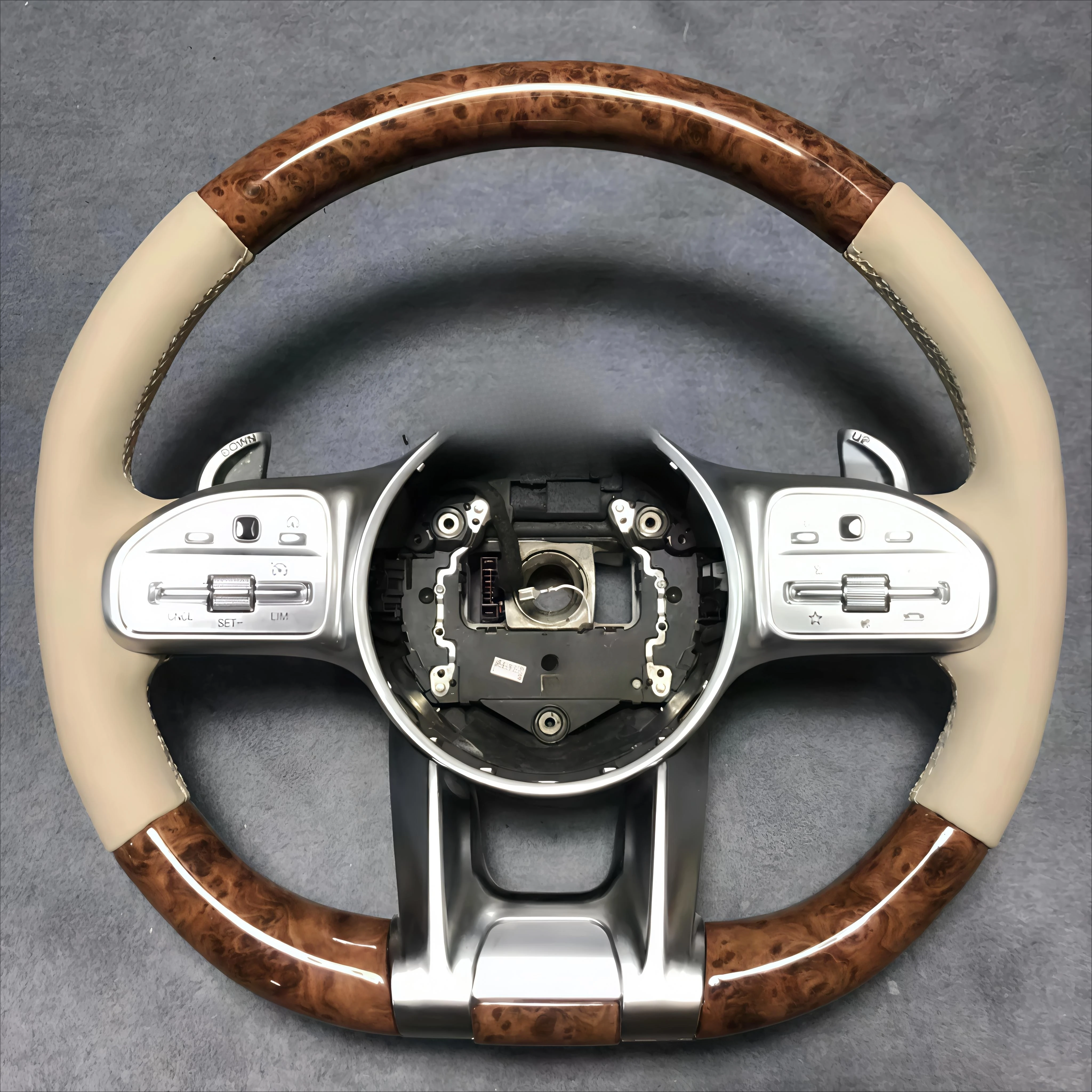 YLD Steering Wheel with Leather Dragonfly Design Compatible for  Class C E W213 W203 W205