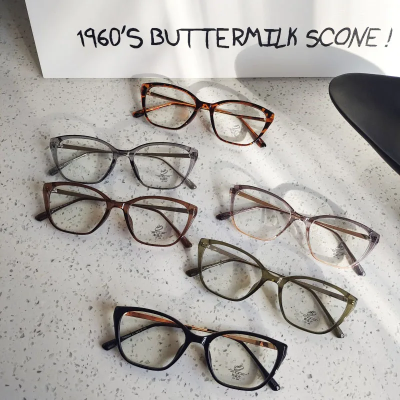 New TR Anti Blue Light Glasses Women's Optical Spring Foot Glasses Large Frame Transparent Glasses Men Fashion Glasses