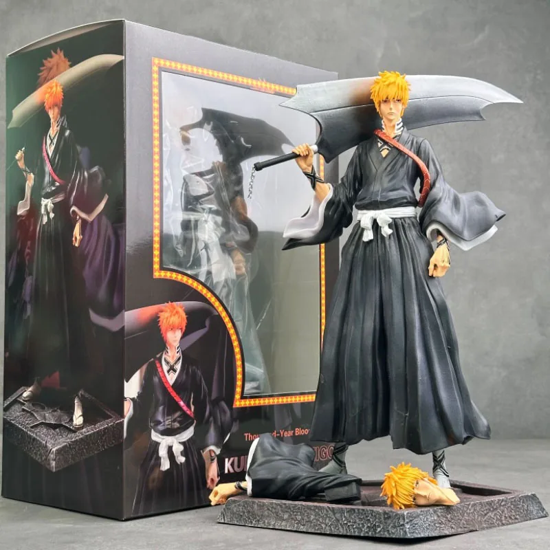 

Anime Bleach Kurosaki Ichigo Action Figure Manga Figurine Kurosaki Ichigo Model Toys 33cm GK Statue Doll Ornament Peripheral