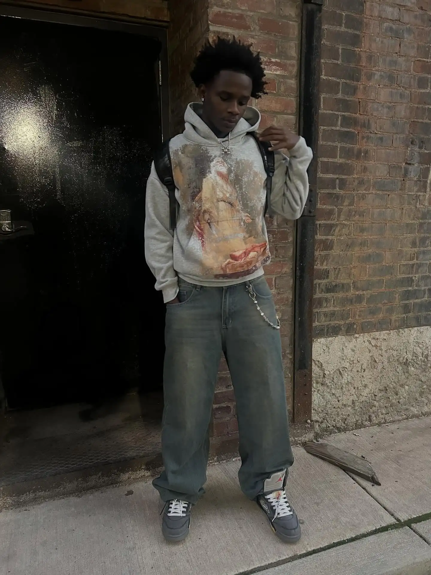 Abrahams قربانی هوديس الرجال بلوزات كبيرة الحجم y2k بلايز ملابس الشارع الشهير الأزواج الخريف الشتاء رياضية الرجال الملابس #2