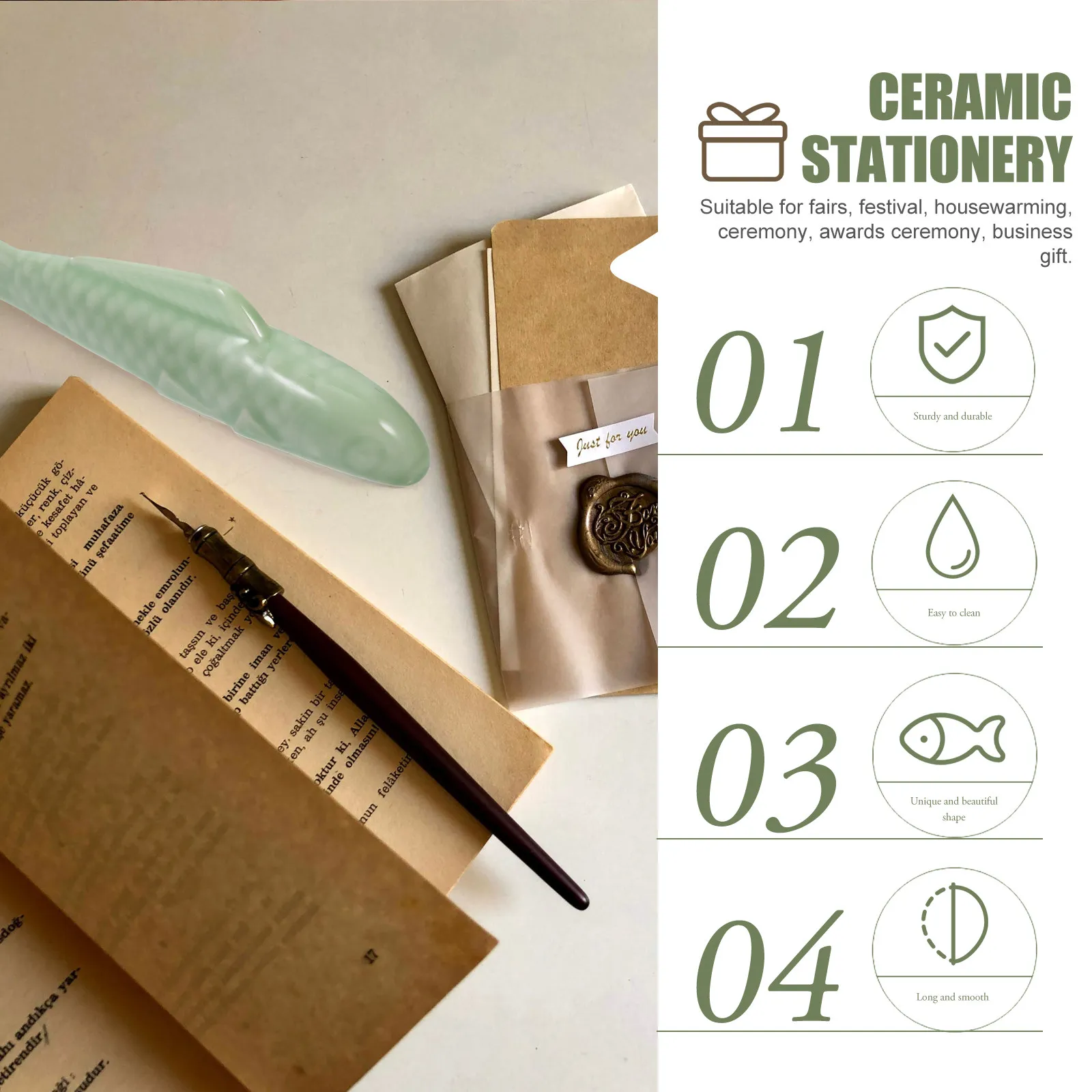 Paper Weight For For Painting Family Ceramic Paperweight Desktop Use Chinese Supply