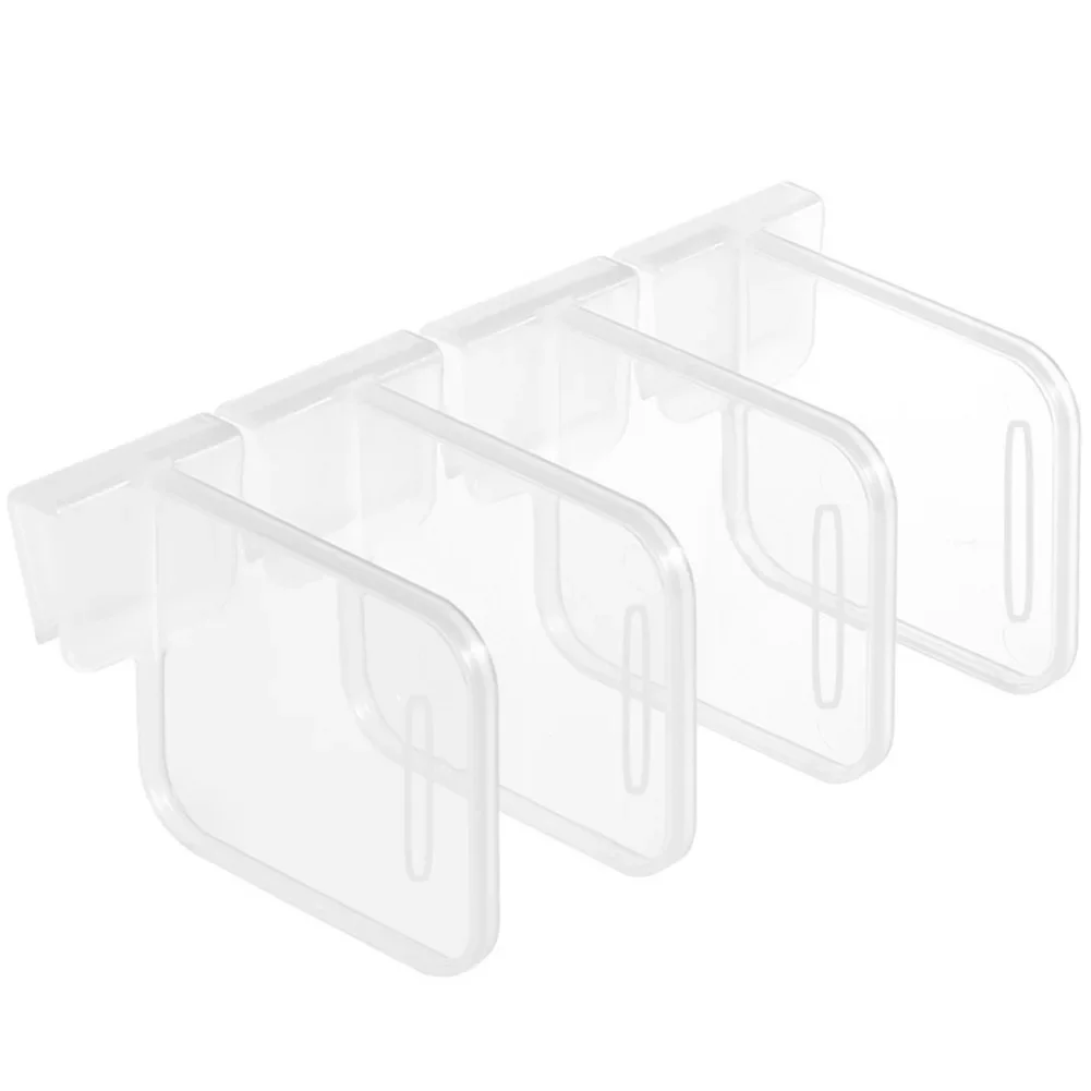 Stretchable Frigorífico Armazenamento Partition Board, Divisor De Plástico, Armazenamento Splint, Cozinha Garrafa, Pode Prateleira Organizador, 4Pcs por Conjunto