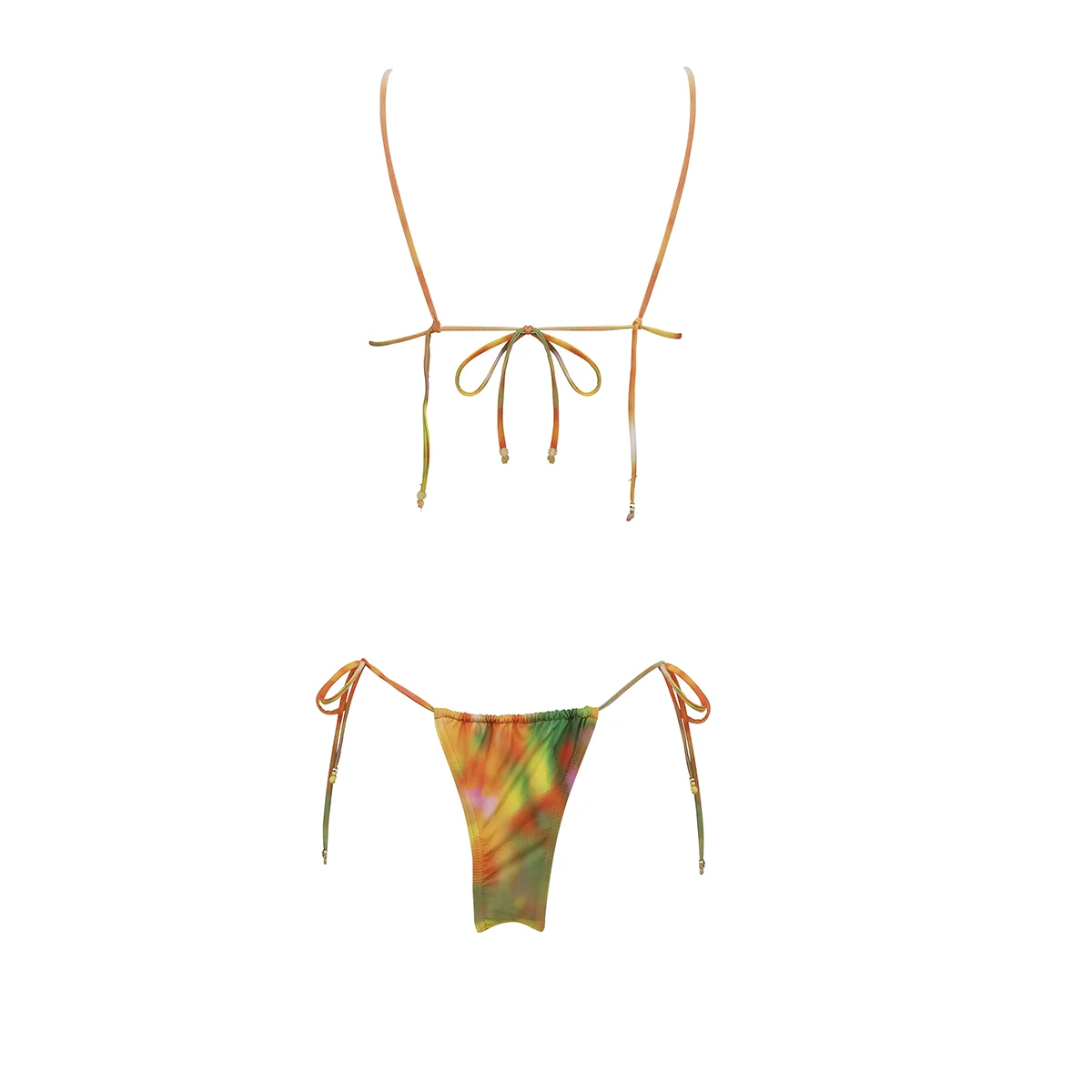 Push Up Bikini 2024 Sexy Women Swimsuit Female Swimwear Micro Bikini Set Swimming Suit Tie Dye Beachwear Brazilian Biquini