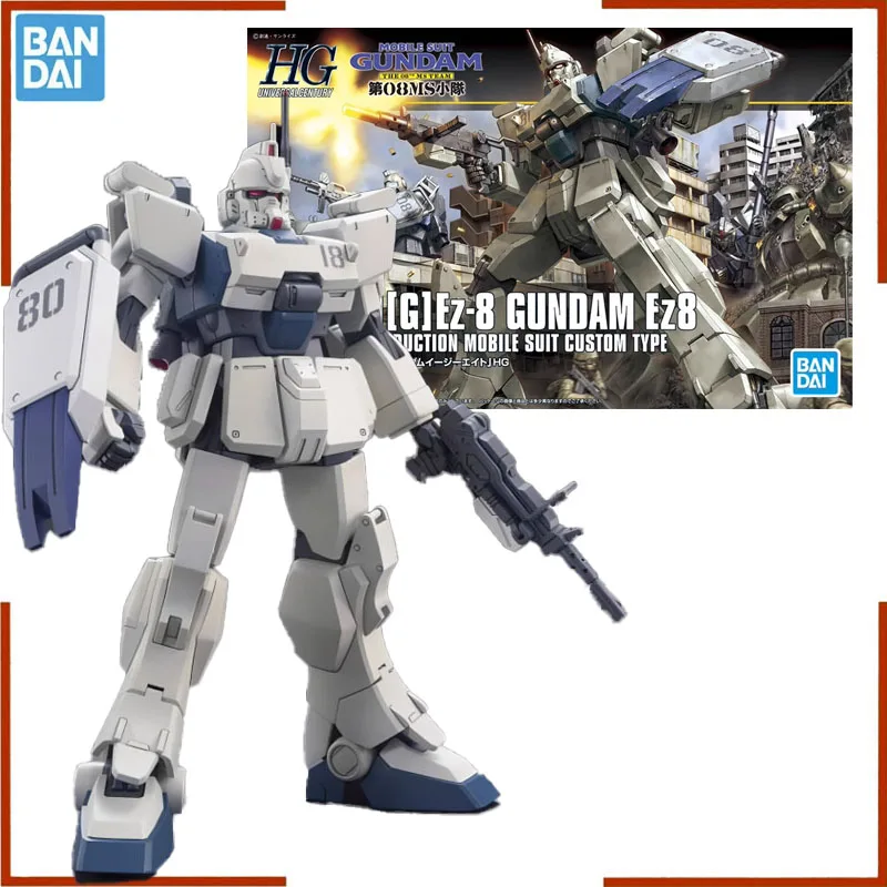 

Комплект модели Bandai Gundam HGUC 08TH MS TEAM RX-79[G] Ez-8 Gundam Ez8, оригинальная модель робота, аниме, экшн-игрушка, фигурка, игрушки для детей