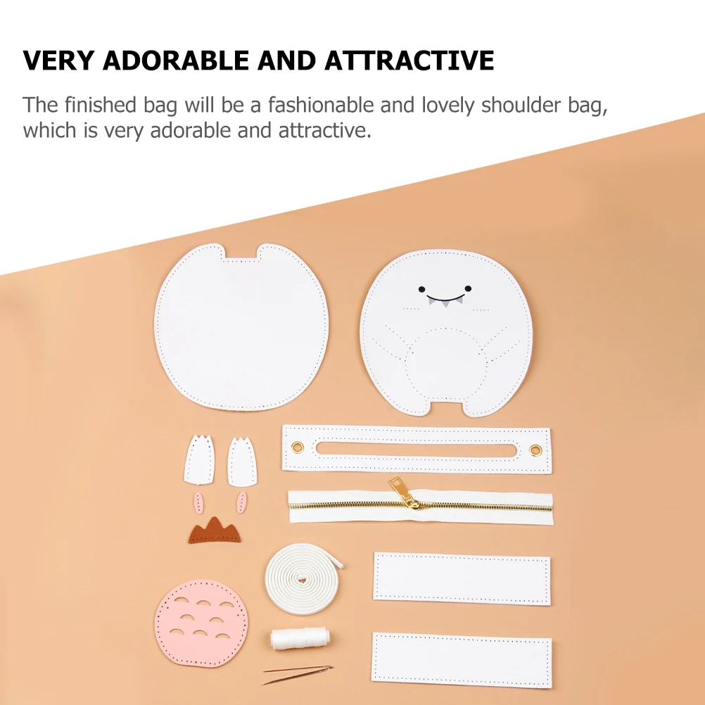 

Braided Bag Material Handmade Woven Kit DIY Making Supply Tote Alloy Purse Crochet PU Bag Kits Fashionable Shoulder