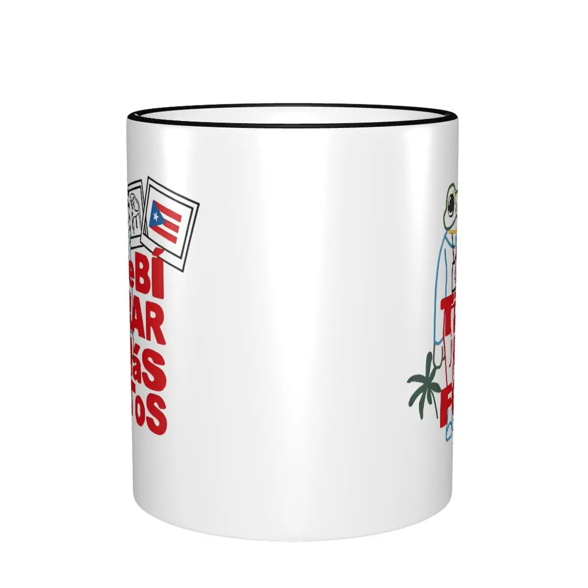 Funny Bad Bunny DTMF Coffee Cup Party Hip Hop Rapper Mugs