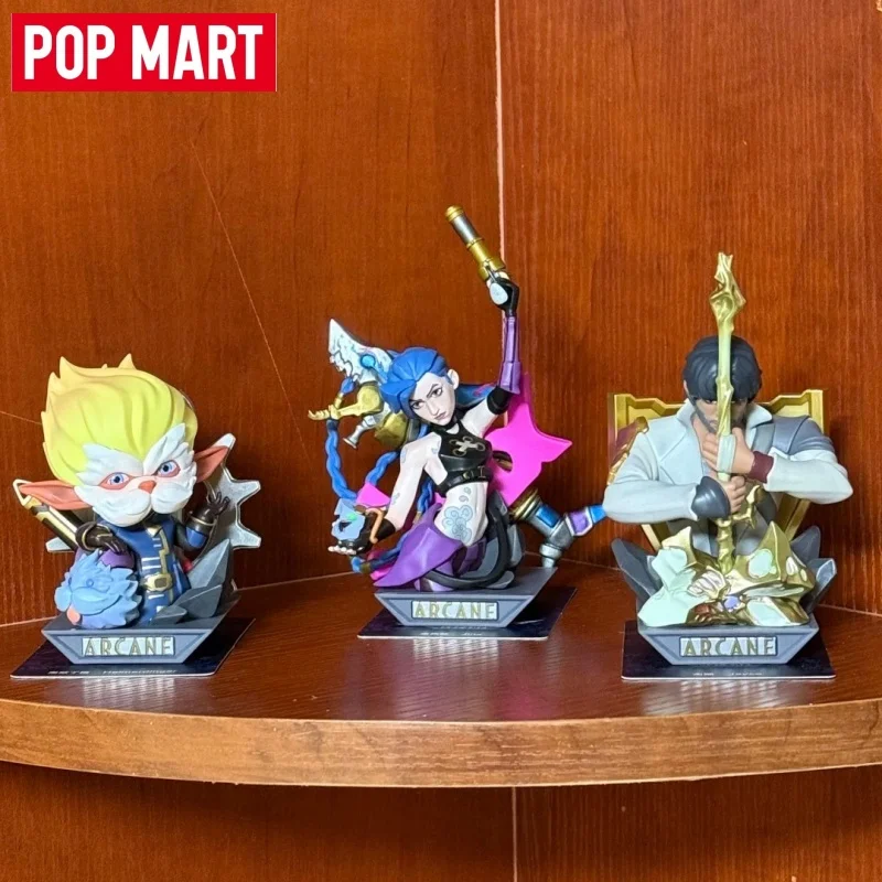

POPMART League Of Legends Arcane Series Blind Box Original Toys Lovely Anime Action Figure Desktop Decor Surprise Birthday Gift