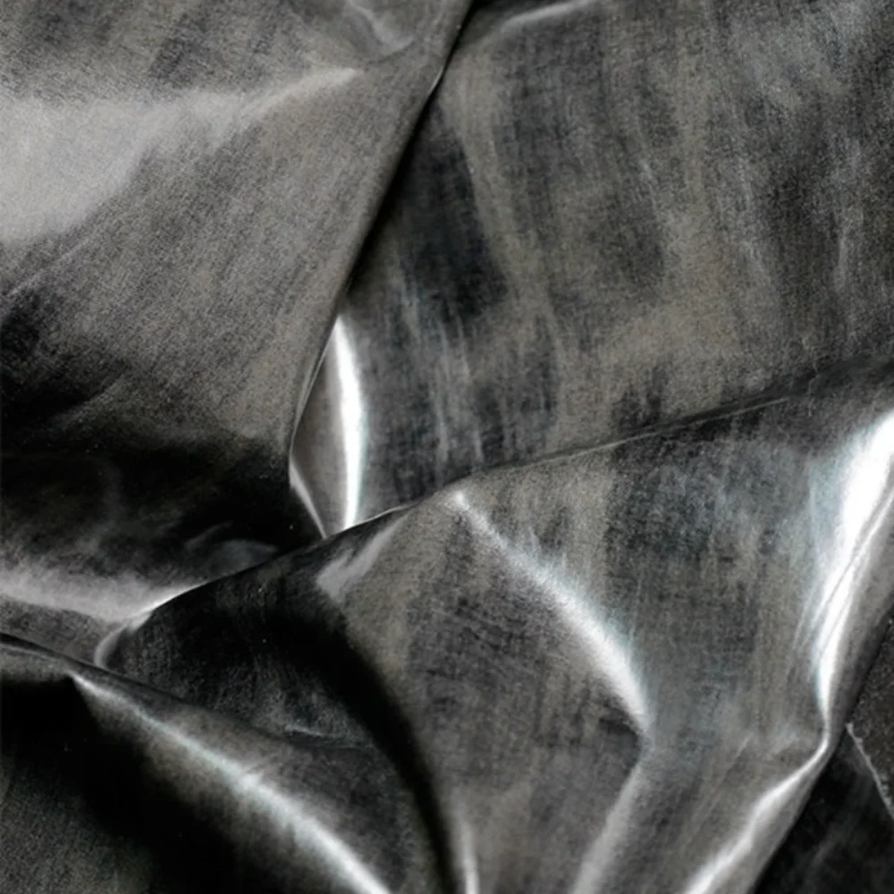 

Retro Imitation PU Ink Dyed Leather Fabric for Creative Tops Pants Ift Clothing Designer Cloth Diy Sewing Material Per Meter
