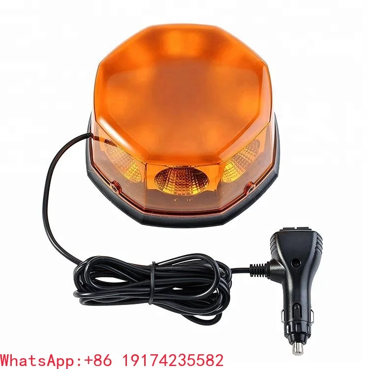 

Universal Fit Car Van Bus LED Amber Alert Ceiling Lights LED Rotating Emergency Vehicle Roof Top Beacon Light