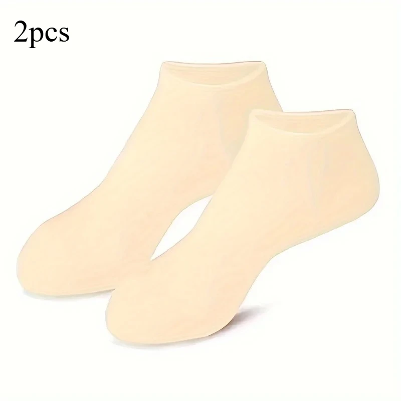 Großhandel 2 Stück feuchtigkeitsspendende Silikon-Fußsocken für rissige Füße, Fuß-Spa-Behandlungssocken, feuchtigkeitsspendende Gel-Socken