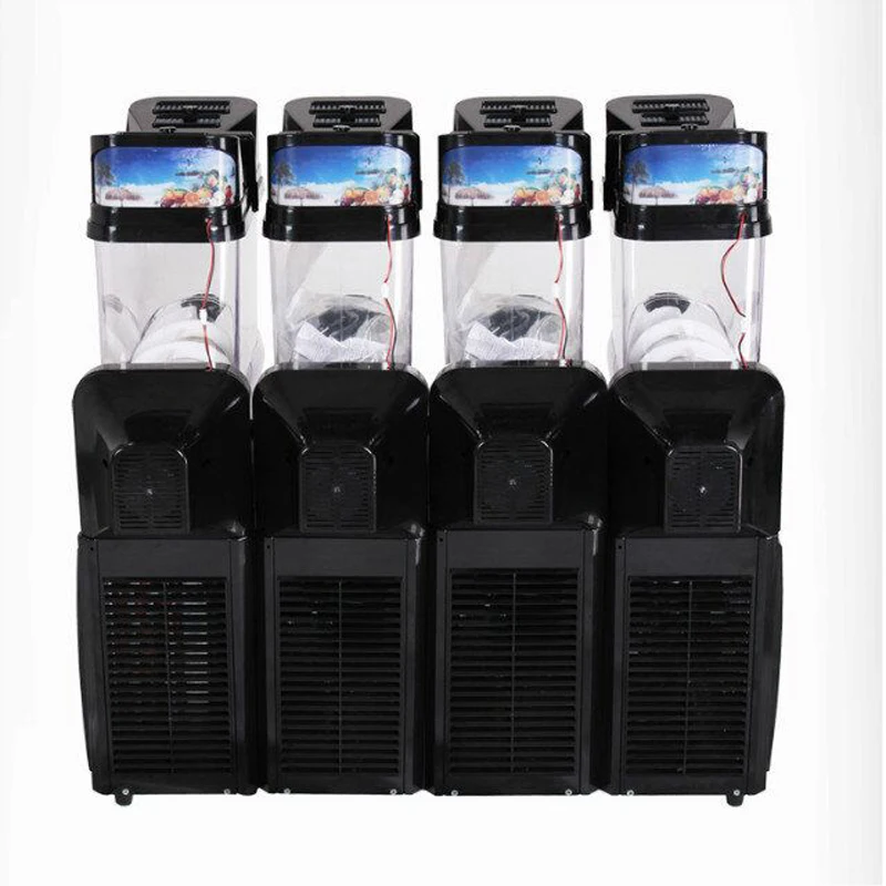 

Commercial Slush Machine Double Three 15L * 3 Ice Slusher Granita Machine Snow Melting Machine Smoothie Maker