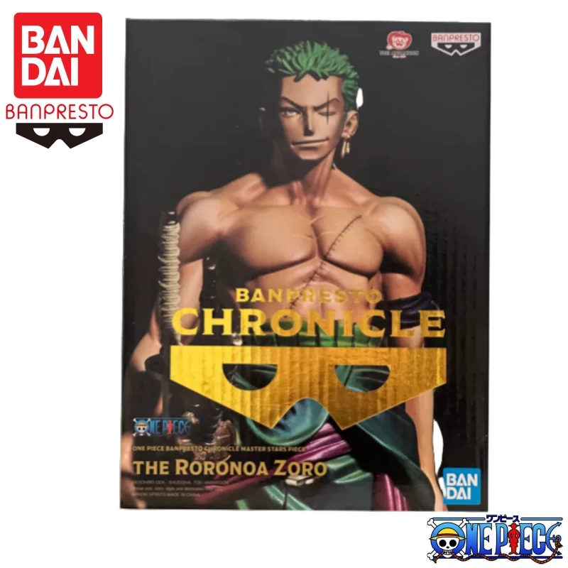 

In Stock Bandai Original Banpresto One Piece Roronoa Zoro Action Figure Model Doll Brand New Boxed Figure Toys Model Garage
