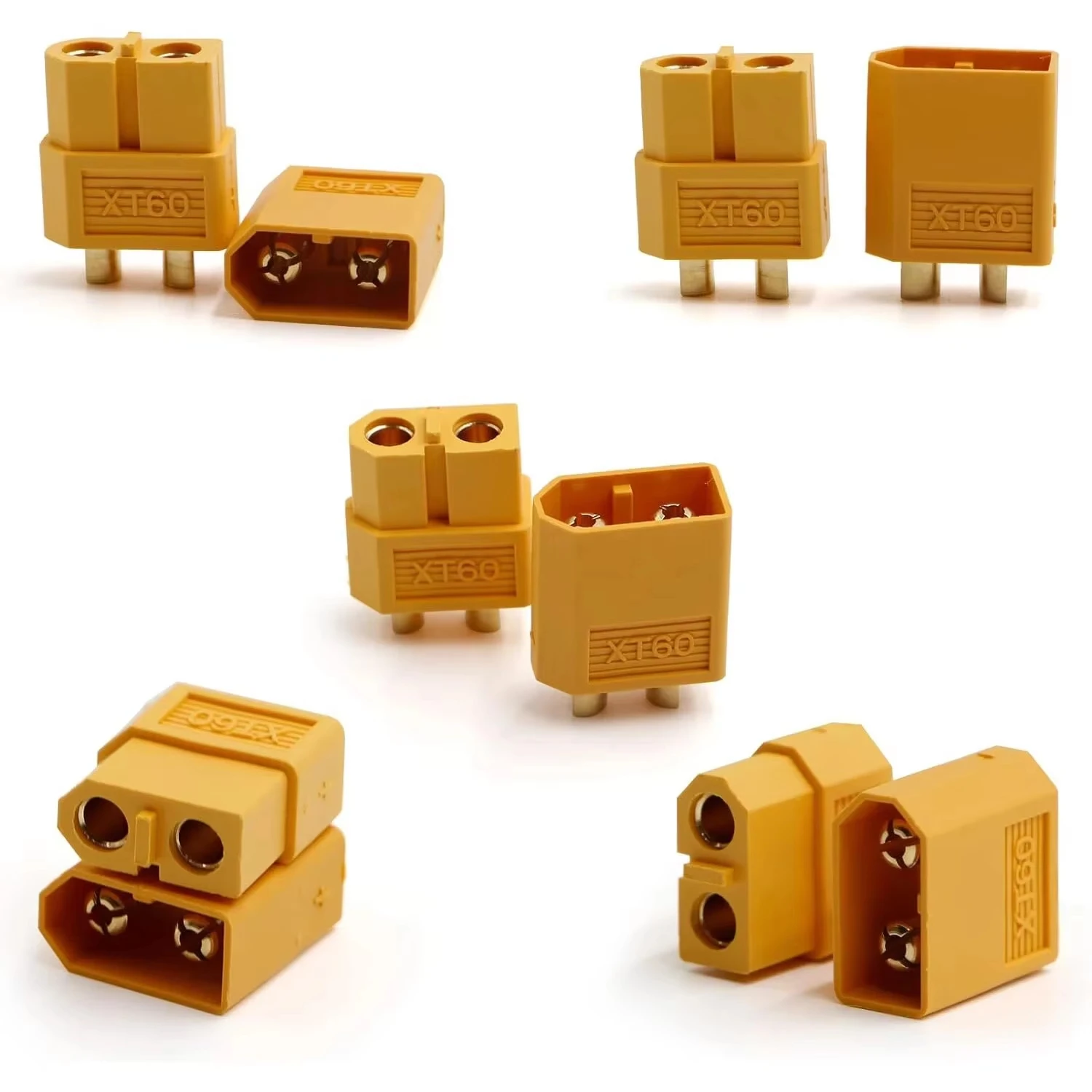 XT60 Stecker Buchse Bullet Stromverbinder universelles Zubehör für Lithium Batterie Fernsteuerung Motor Quadcopter Multirotor Drohne Modellflugzeug geeignet für Reparatur Ersatz Eigenmontage elektrische Anschlusszubehö – Detail 14