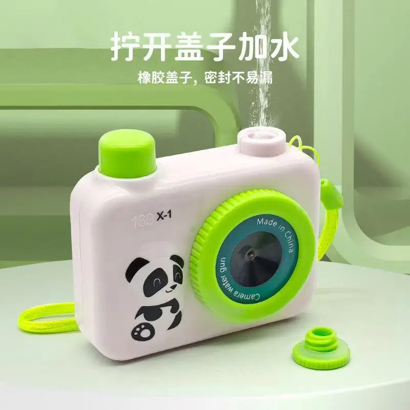 Pistola de água verão câmera panda pistolas de spray de água piscinas praia batalha de água diversão jogar brincadeiras brinquedos crianças meninos meninas 7.5cm