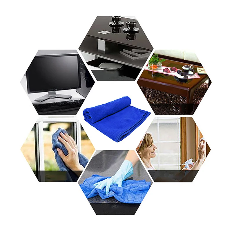 1/5szt Miękki ręcznik z mikrofibry do czyszczenia samochodu Woskowanie Polerowanie Szybkoschnąca ściereczka Szmaty pochłaniające wodę Uniwersalny ręcznik do mycia domu